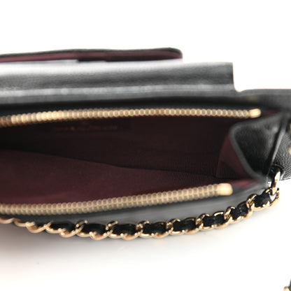 Chanel Caviar Quilted Zip Phone Case Black 6 of 8