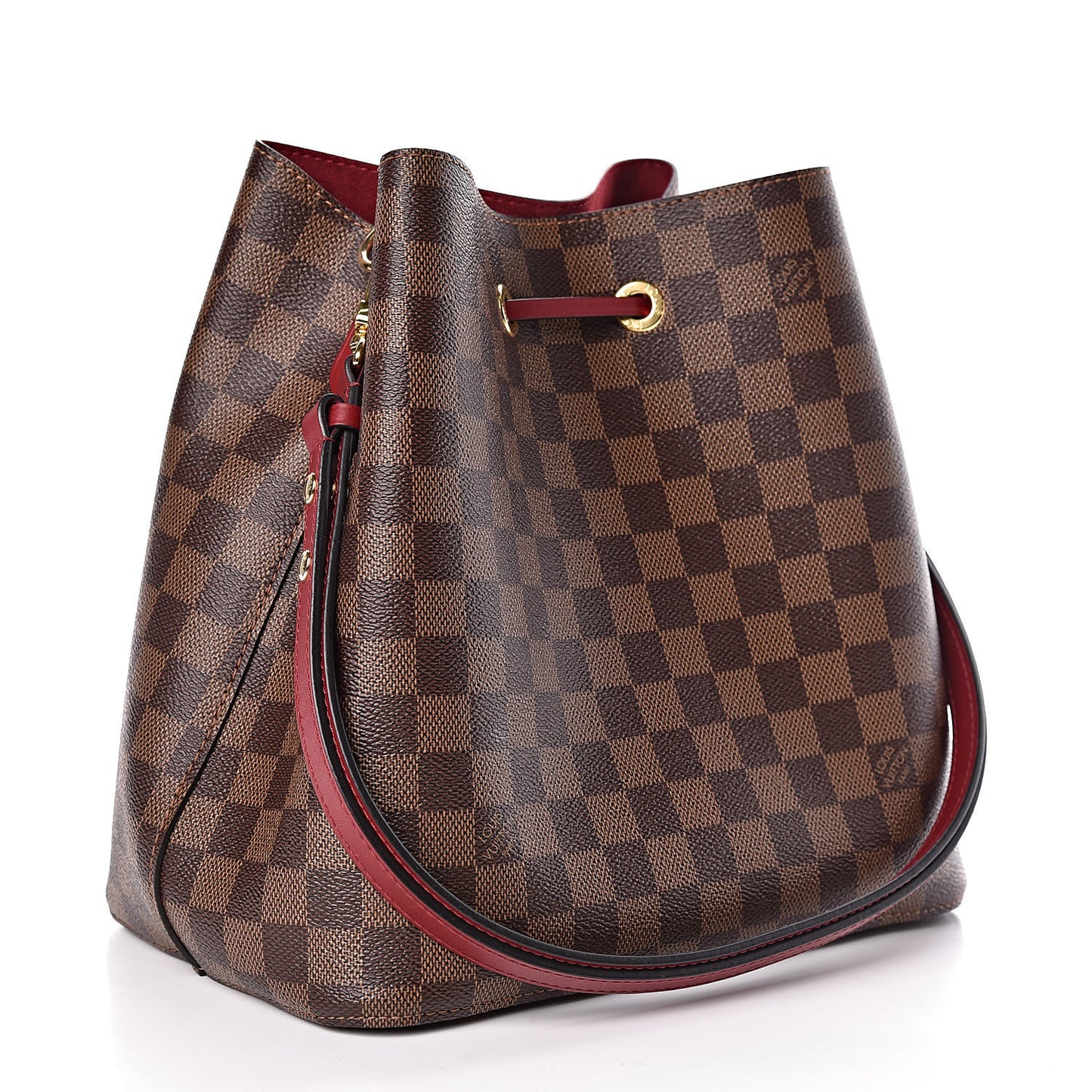 Damier Ebene Neonoe MM Cherry Berry