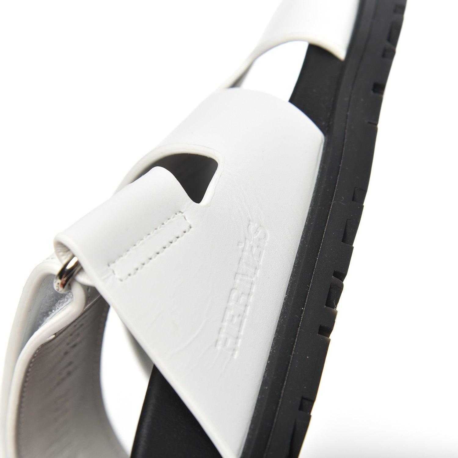 Hermes Calfskin Womens Chypre Sandals 36 White 12 of 14