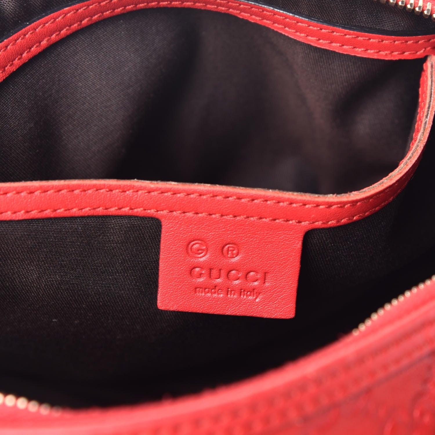 Gucci Guccissima Vitello Tender Medium Joy Boston Sporting Red 6 of 9