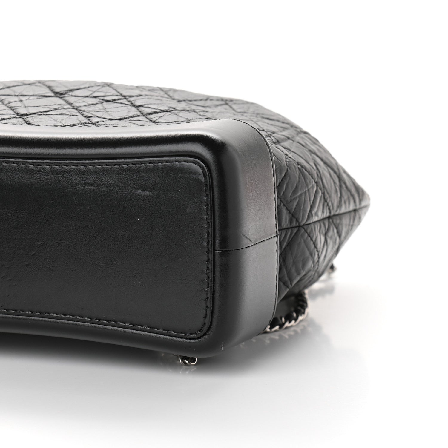 Chanel Aged Calfskin Quilted Gabrielle Backpack Black 9 of 9