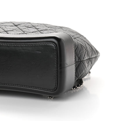 Chanel Aged Calfskin Quilted Gabrielle Backpack Black 9 of 9