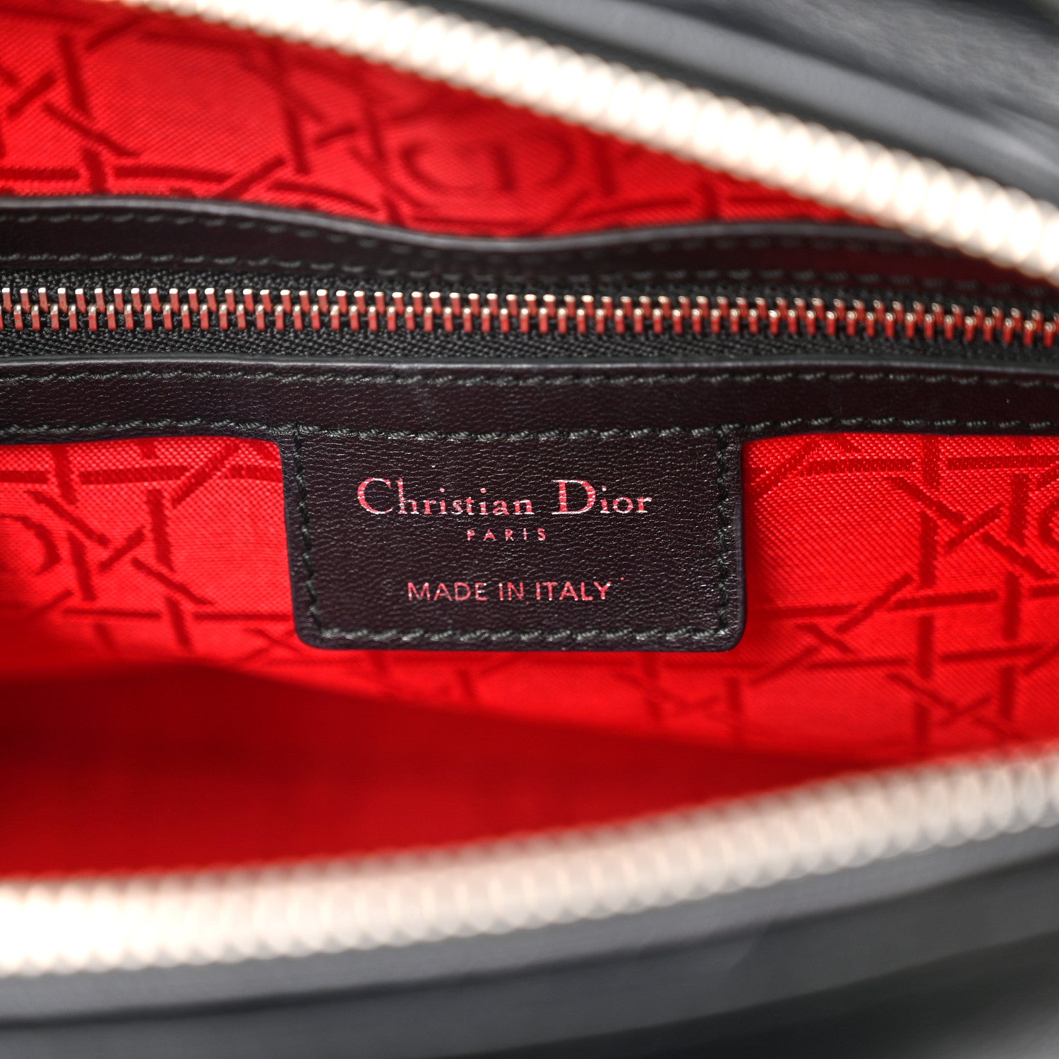 Christian Dior Lambskin Cannage Large Lady Dior Black 6 of 10