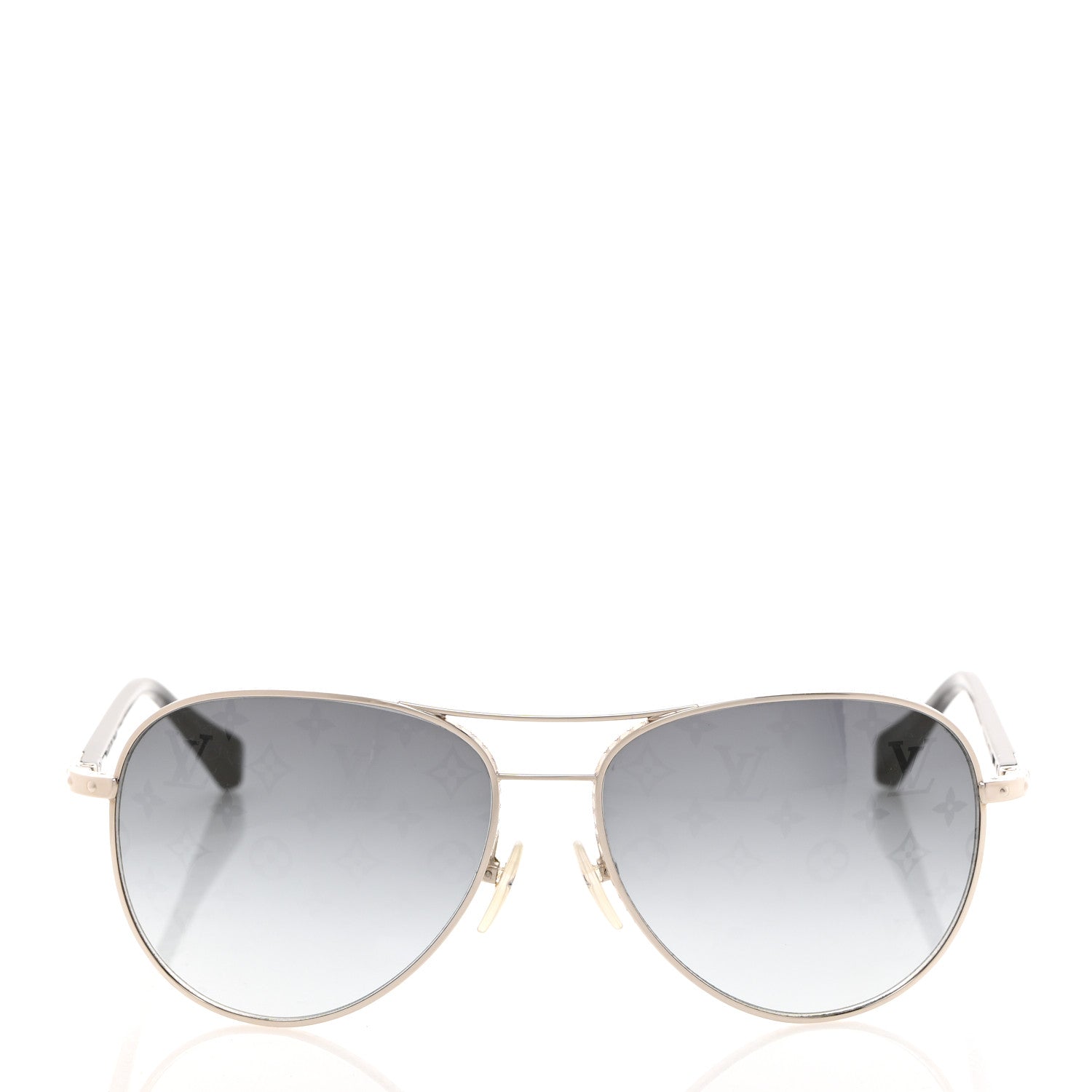 Louis Vuitton Monogram Conspiration Pilote Sunglasses Z0165U Argent 2 of 8