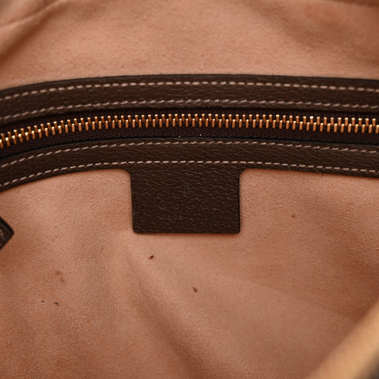 GG Supreme Monogram Web Small Ophidia Shoulder Bag Brown