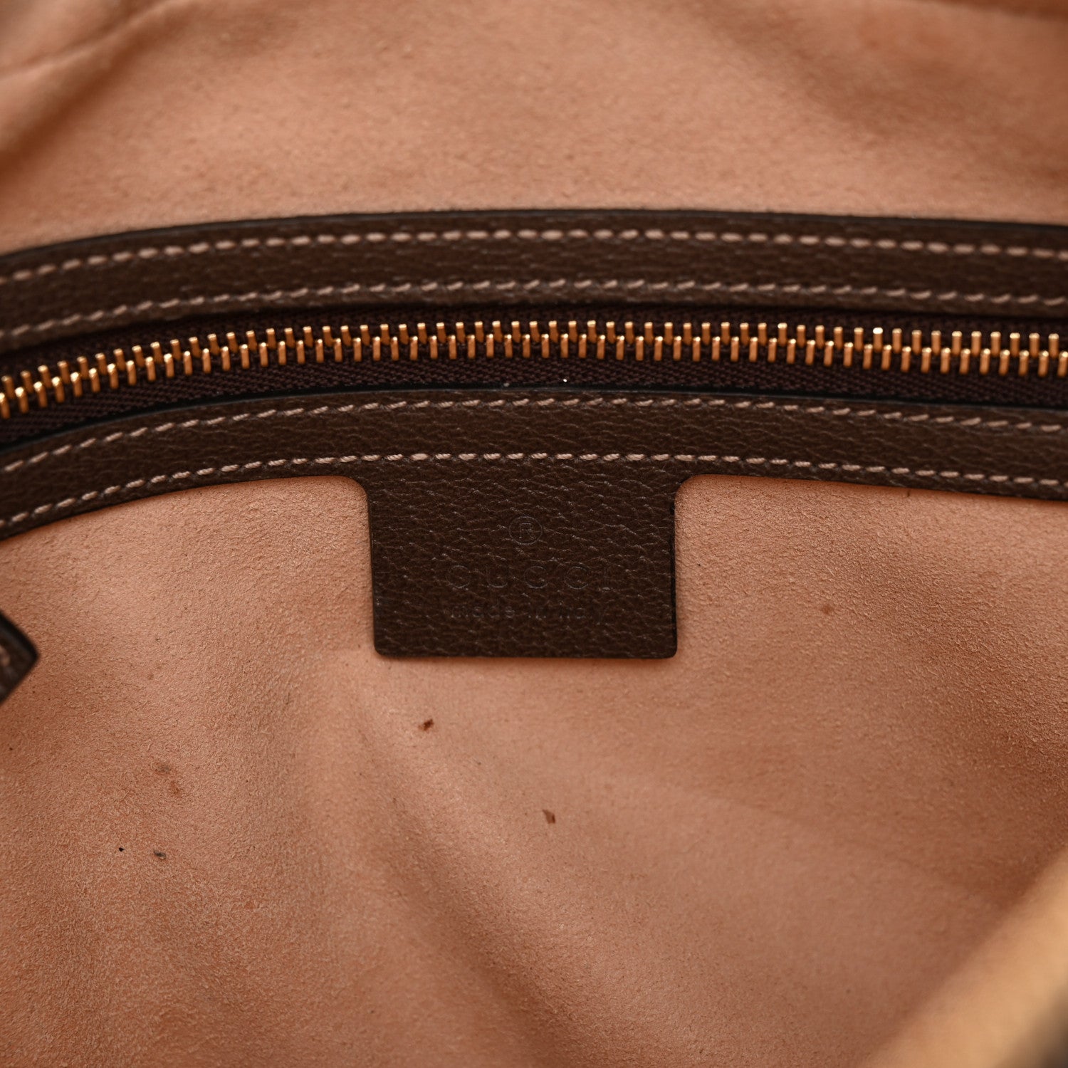 Gucci GG Supreme Monogram Web Small Ophidia Shoulder Bag Brown 6 of 12