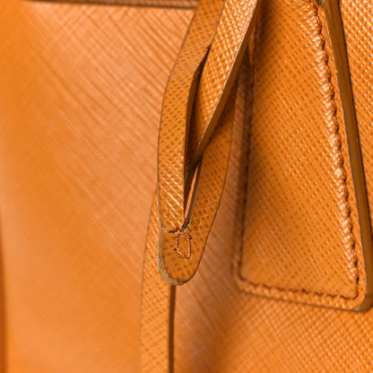 Prada Saffiano Small Galleria Double Zip Tote Cannella 9 of 10