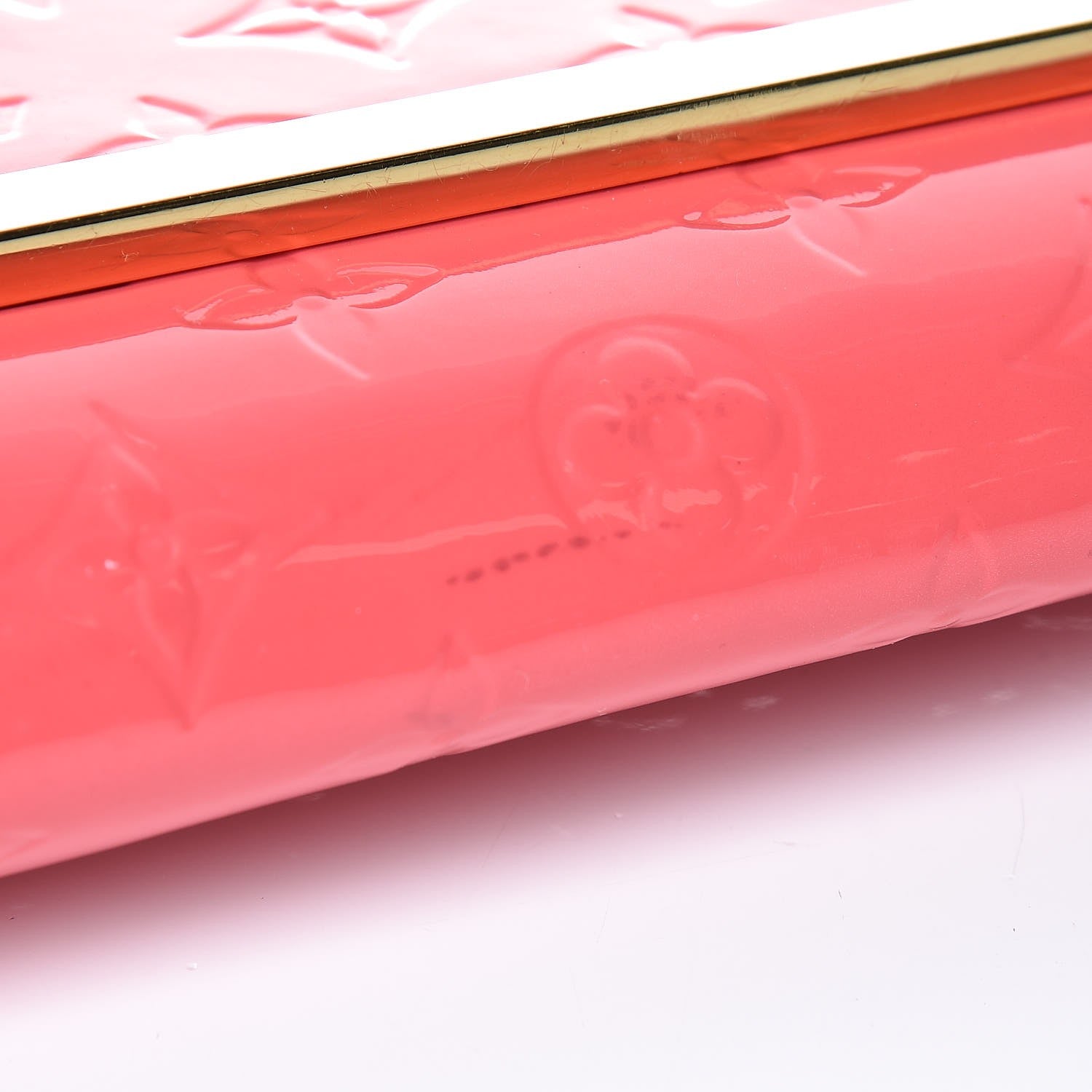 Louis Vuitton Vernis Ana Clutch Rose Litchi 10 of 12