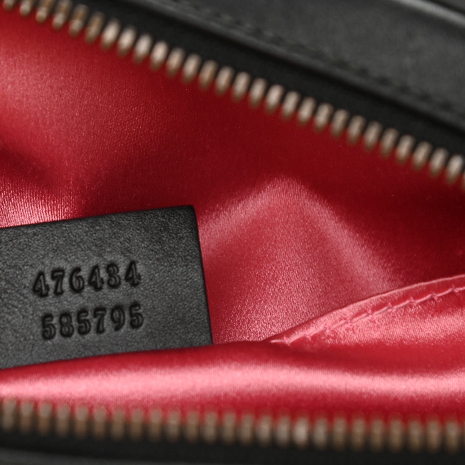Gucci Calfskin Matelasse GG Marmont Belt Bag 85 34 Black White 7 of 11