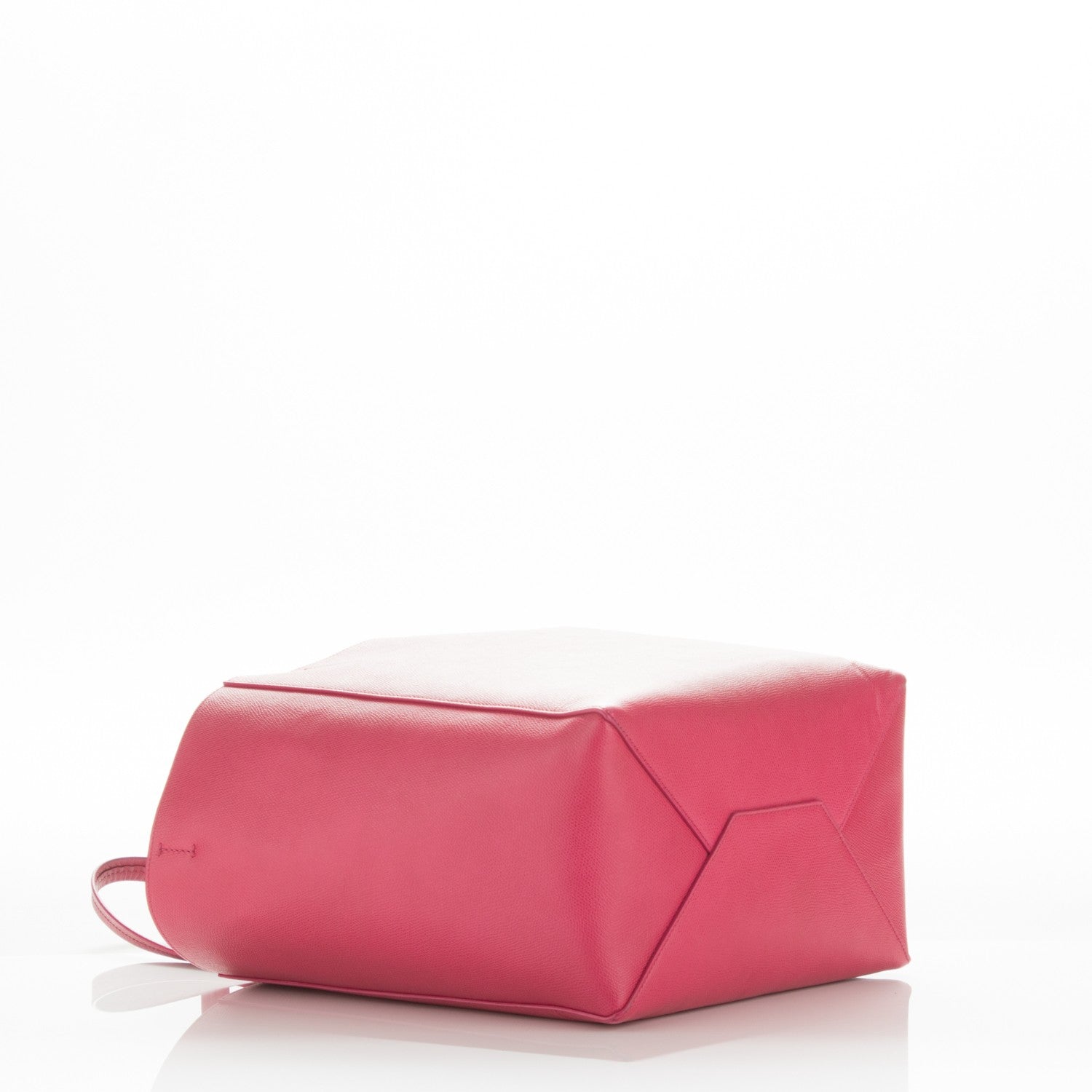 Celine Grained Calfskin Small Horizontal Cabas Phantom Fuchsia 4 of 8