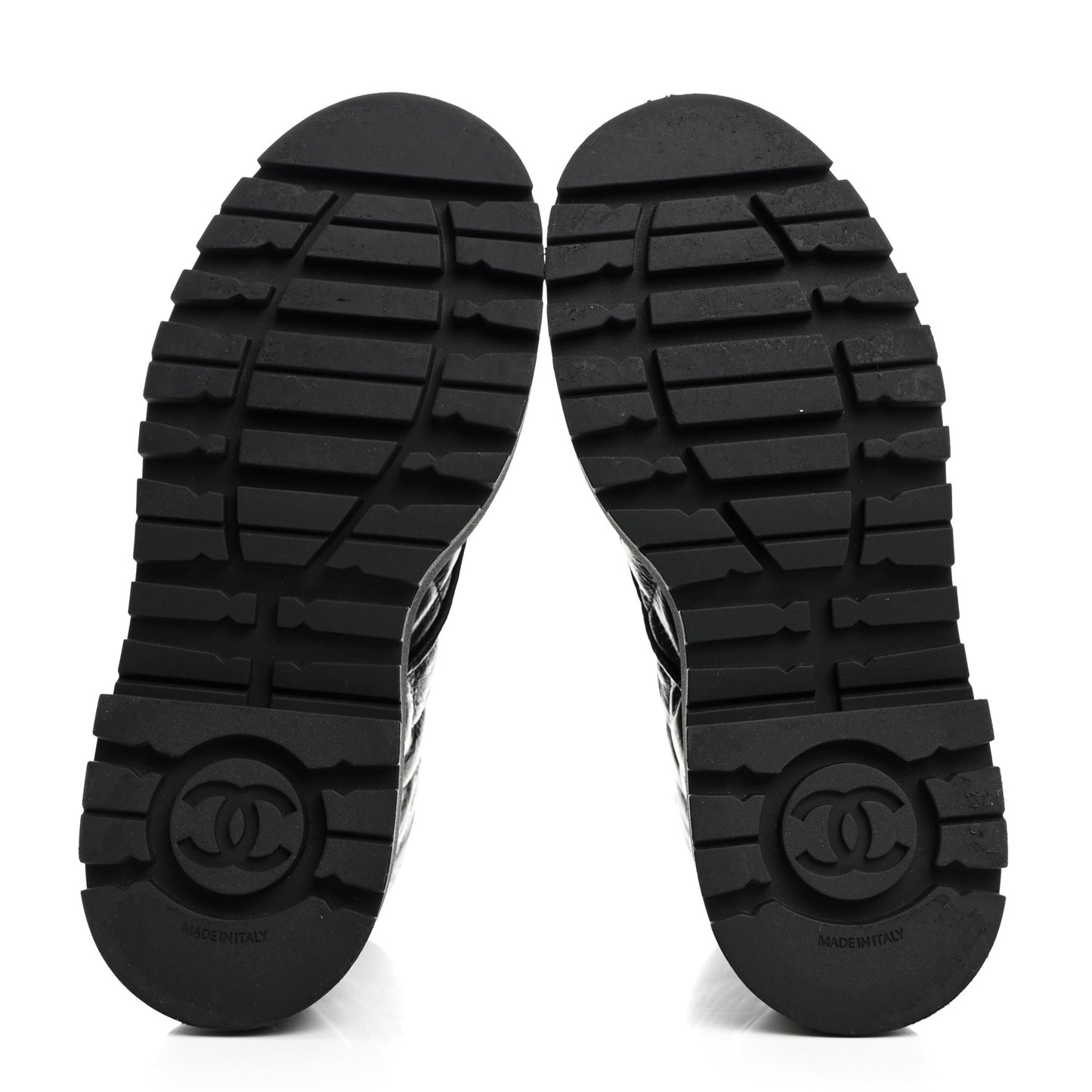 Crumpled Lambskin Quilted Platform Lace Up Combat Boots 37 Black
