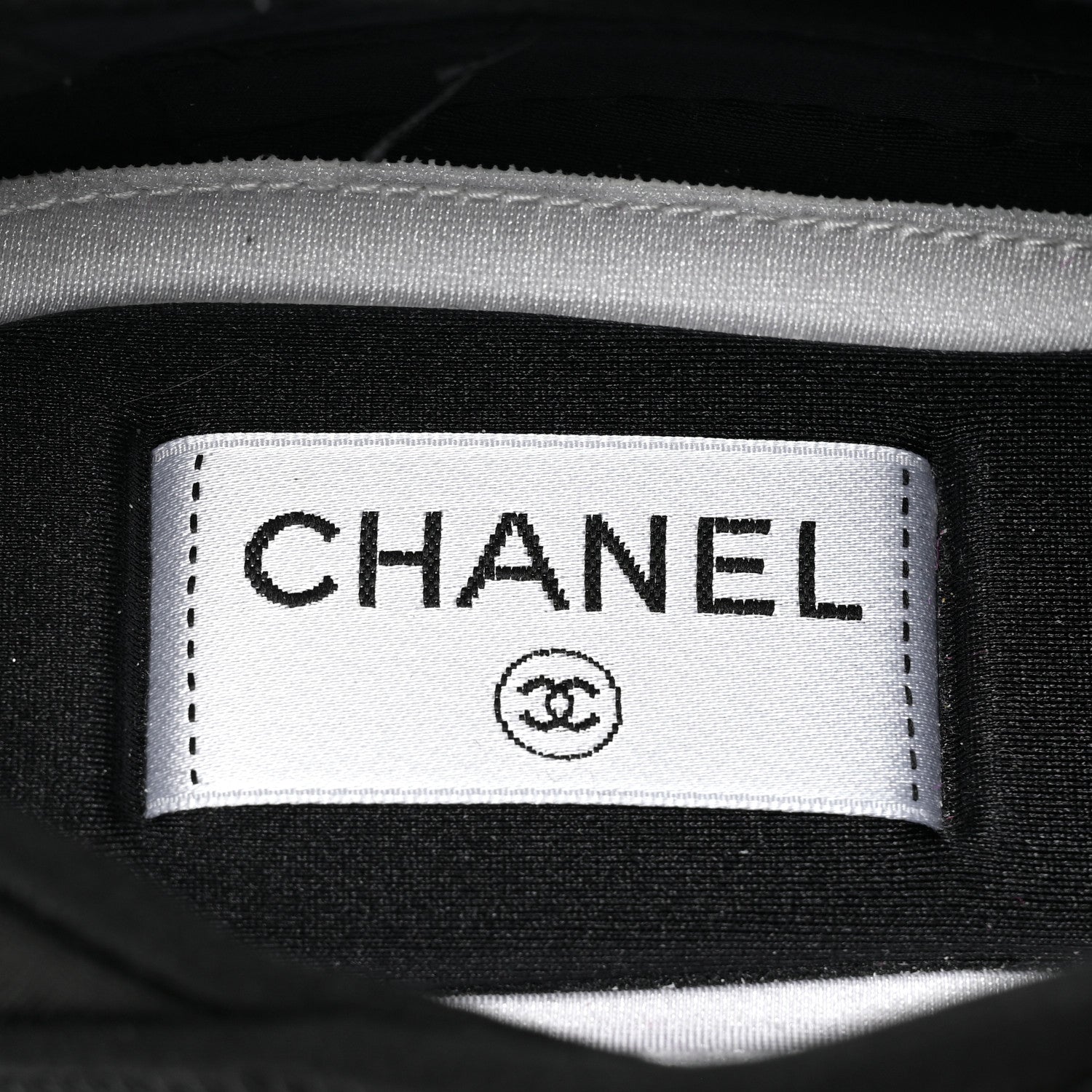 Chanel Velvet Calfskin Mixed Fibers CC Sneakers 37 Black 8 of 9