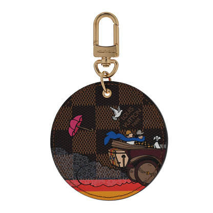 Louis Vuitton Damier Ebene 2015 Christmas Animation Bag Charm Key Ring 1 of 4