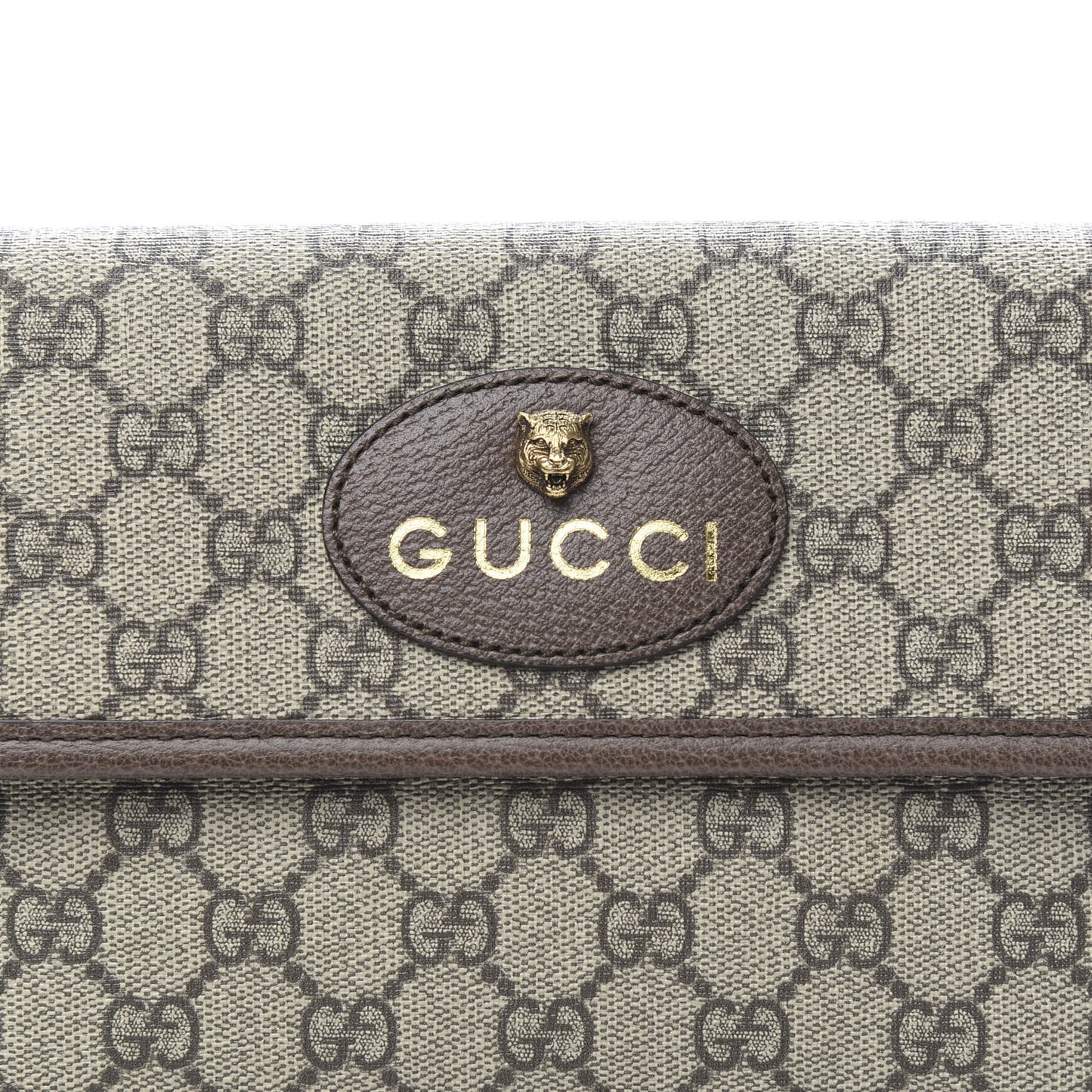 GG Supreme Monogram Neo Vintage Web Belt Bag Brown