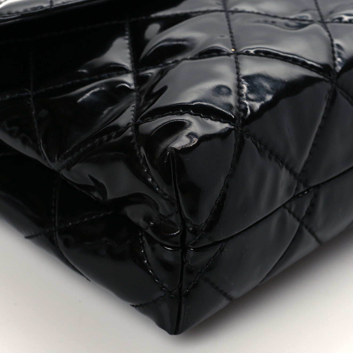 Chanel Vinyl Quilted In The Business Flap Bag Black 10 of 11
