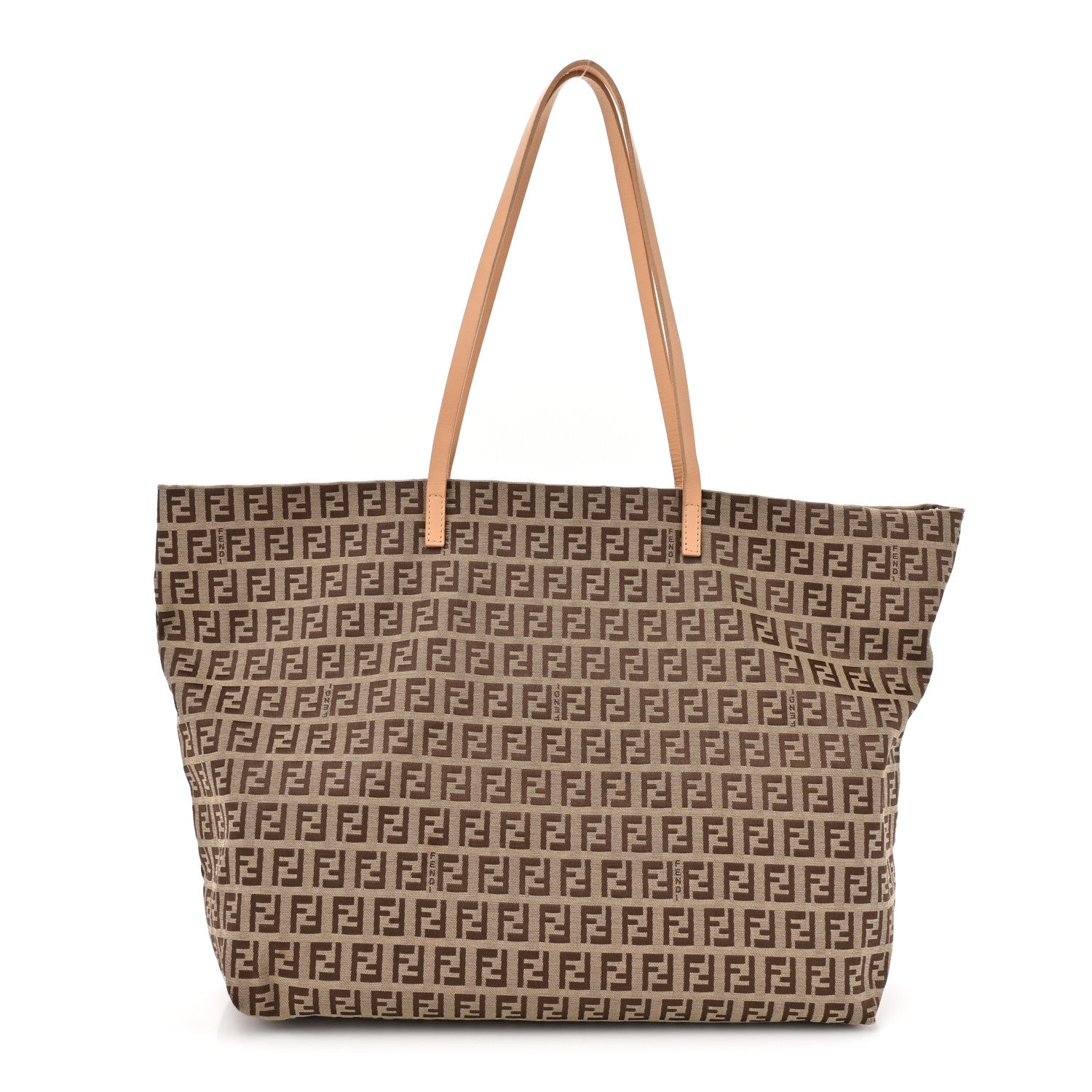 Fendi Zucchino Shopping Tote Beige 1 of 15