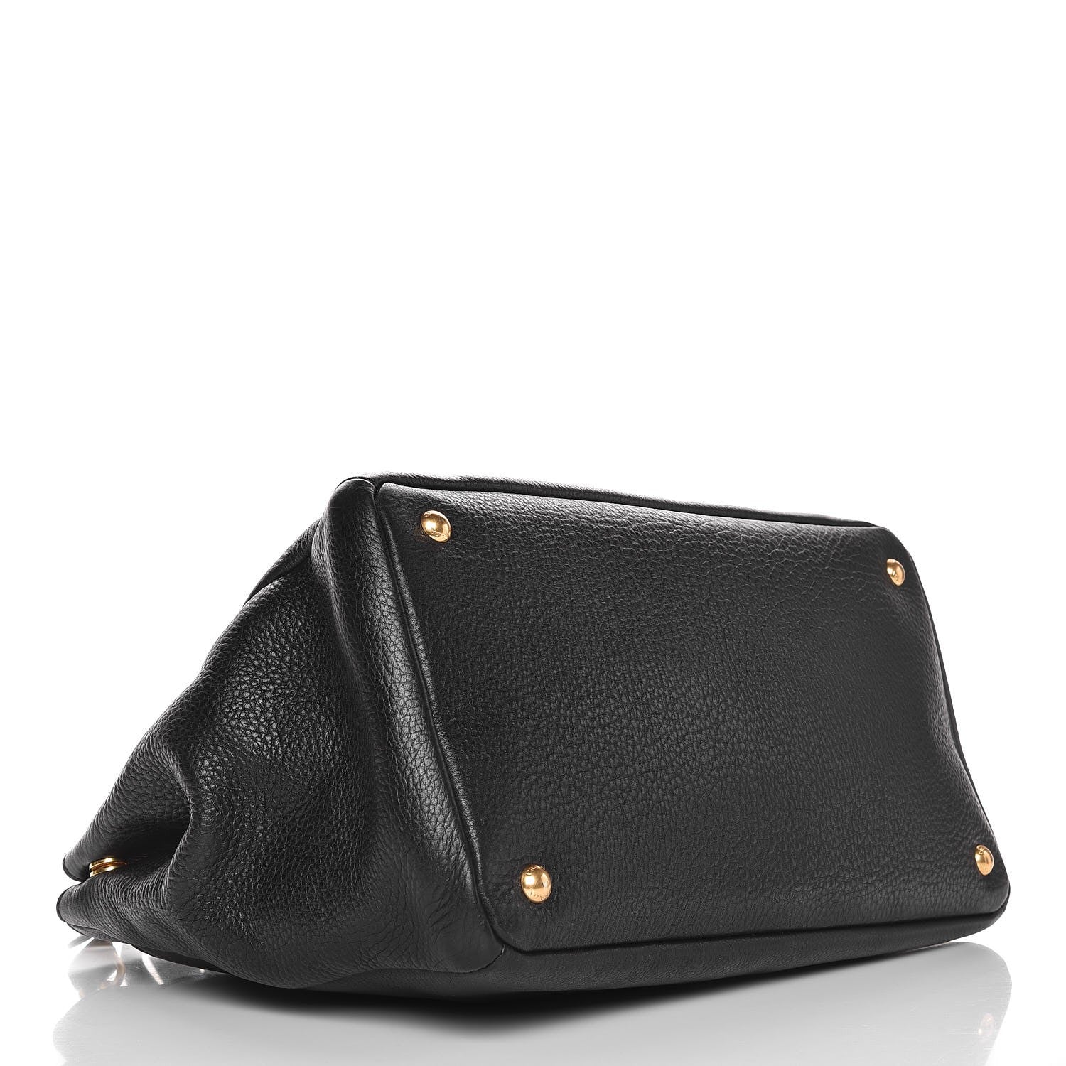 Prada Vitello Daino Tote Nero Black 5 of 8