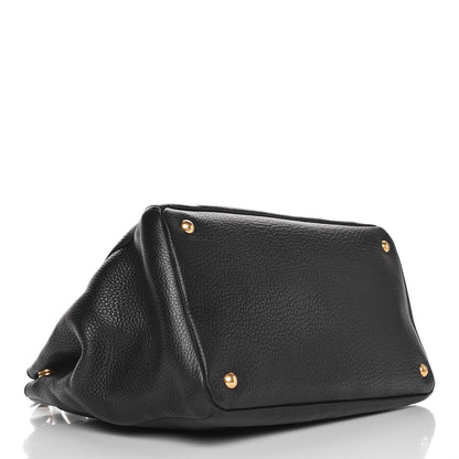 Prada Vitello Daino Tote Nero Black 5 of 8