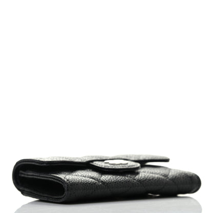 Chanel Caviar Quilted Flap Card Holder Wallet Black 3 of 6
