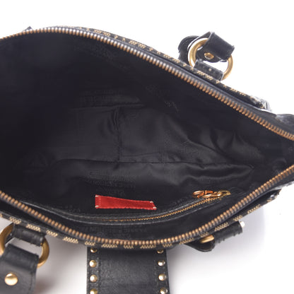 Valentino Garavani Jacquard Print V logo Shoulder Bag Black 5 of 19