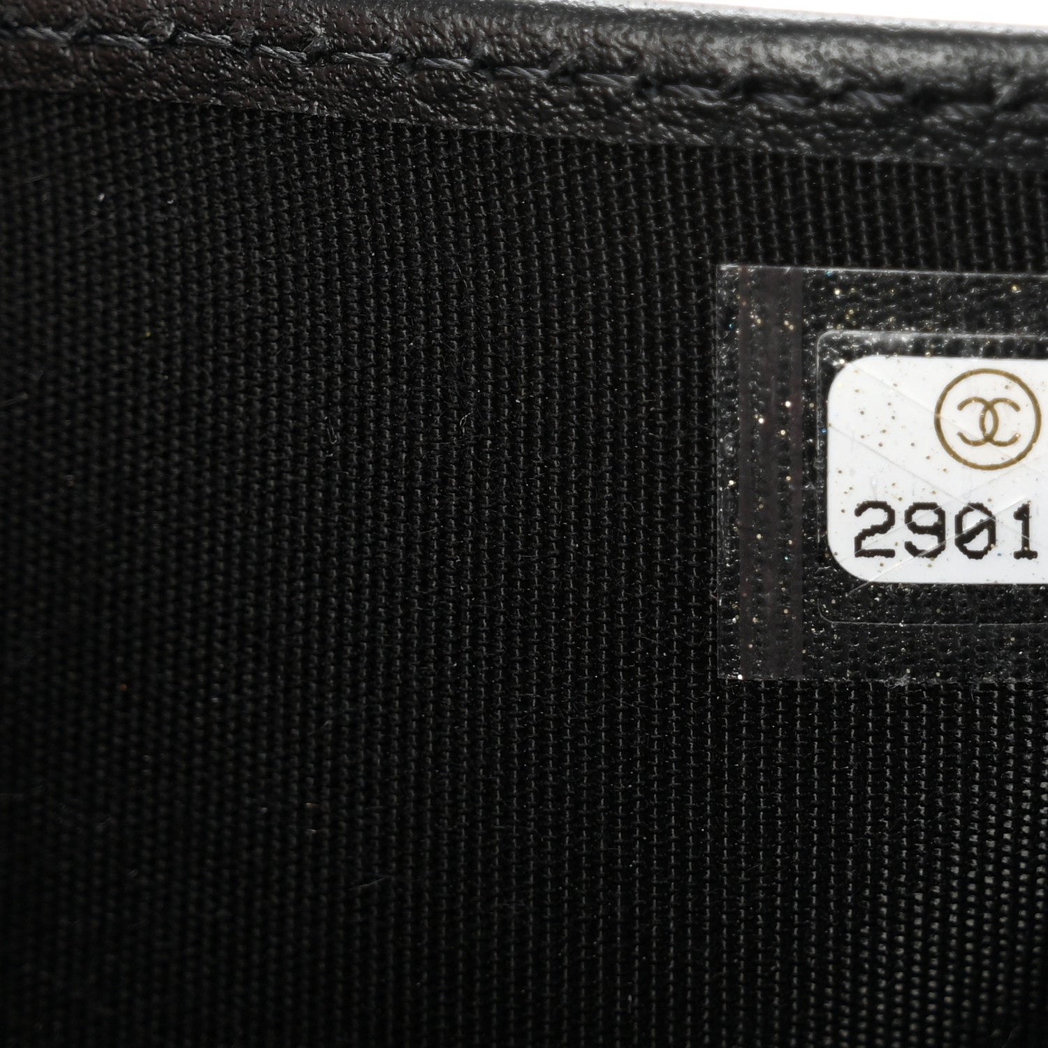 Chanel Caviar Quilted Compact Boy Wallet Black 9 of 10