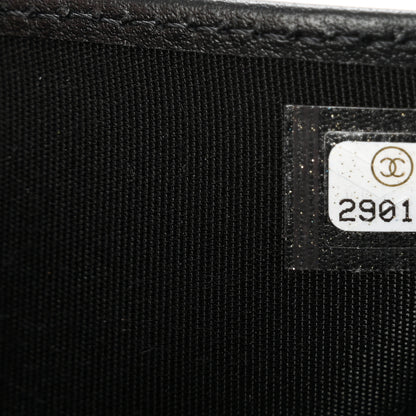Chanel Caviar Quilted Compact Boy Wallet Black 9 of 10