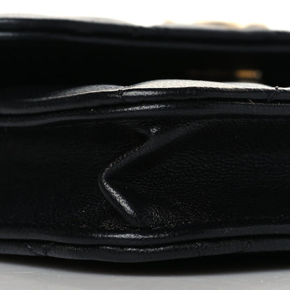 Chanel Lambskin Quilted Pearl Crush Clutch With Chain Black 10 of 12