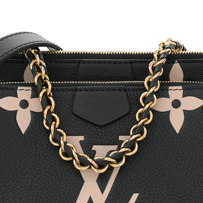 Louis Vuitton Empreinte Monogram Giant Multi Pochette Accessories Black Beige 7 of 10