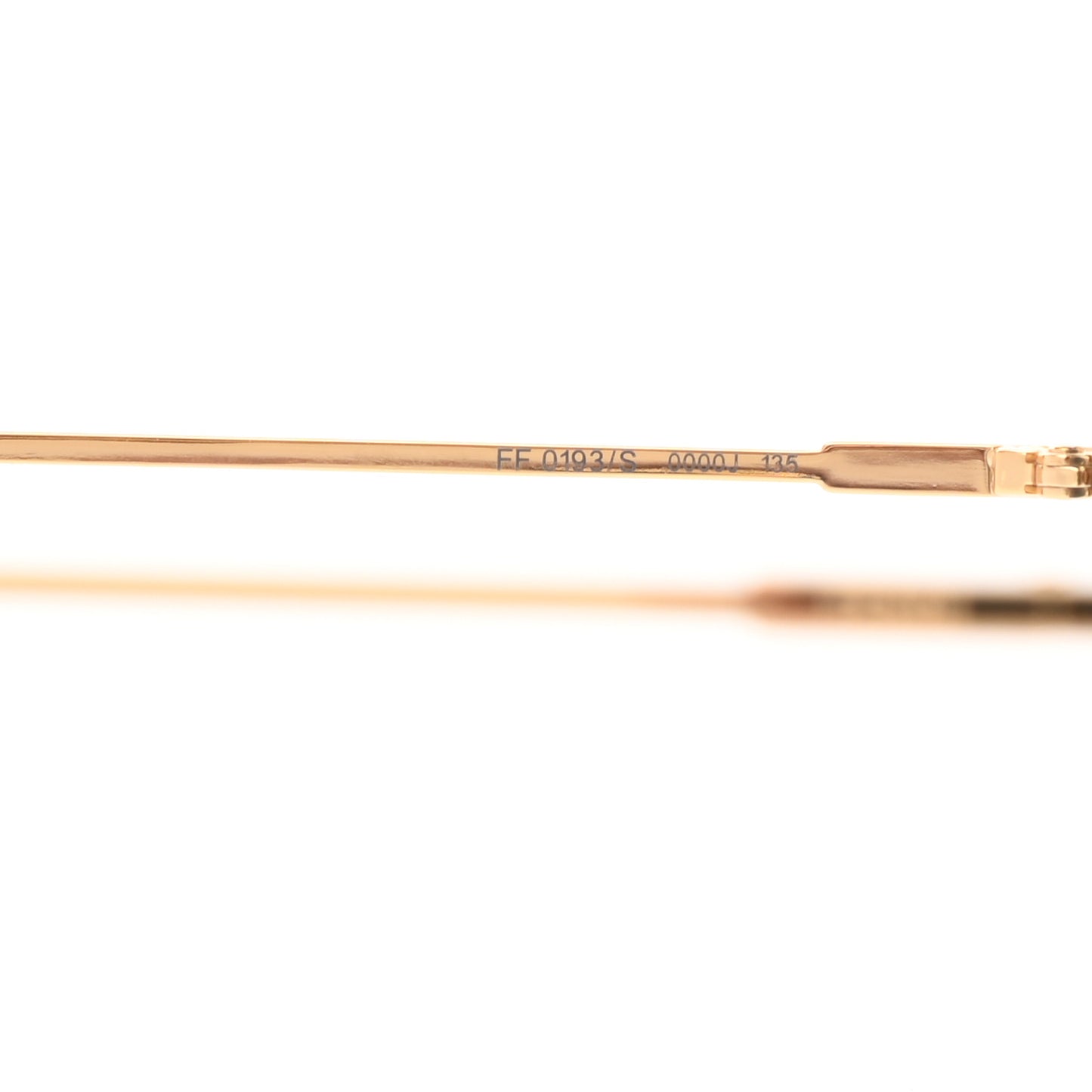 Metal Mirrored Eyeline Sunglasses FF 0193/S Matte Gold