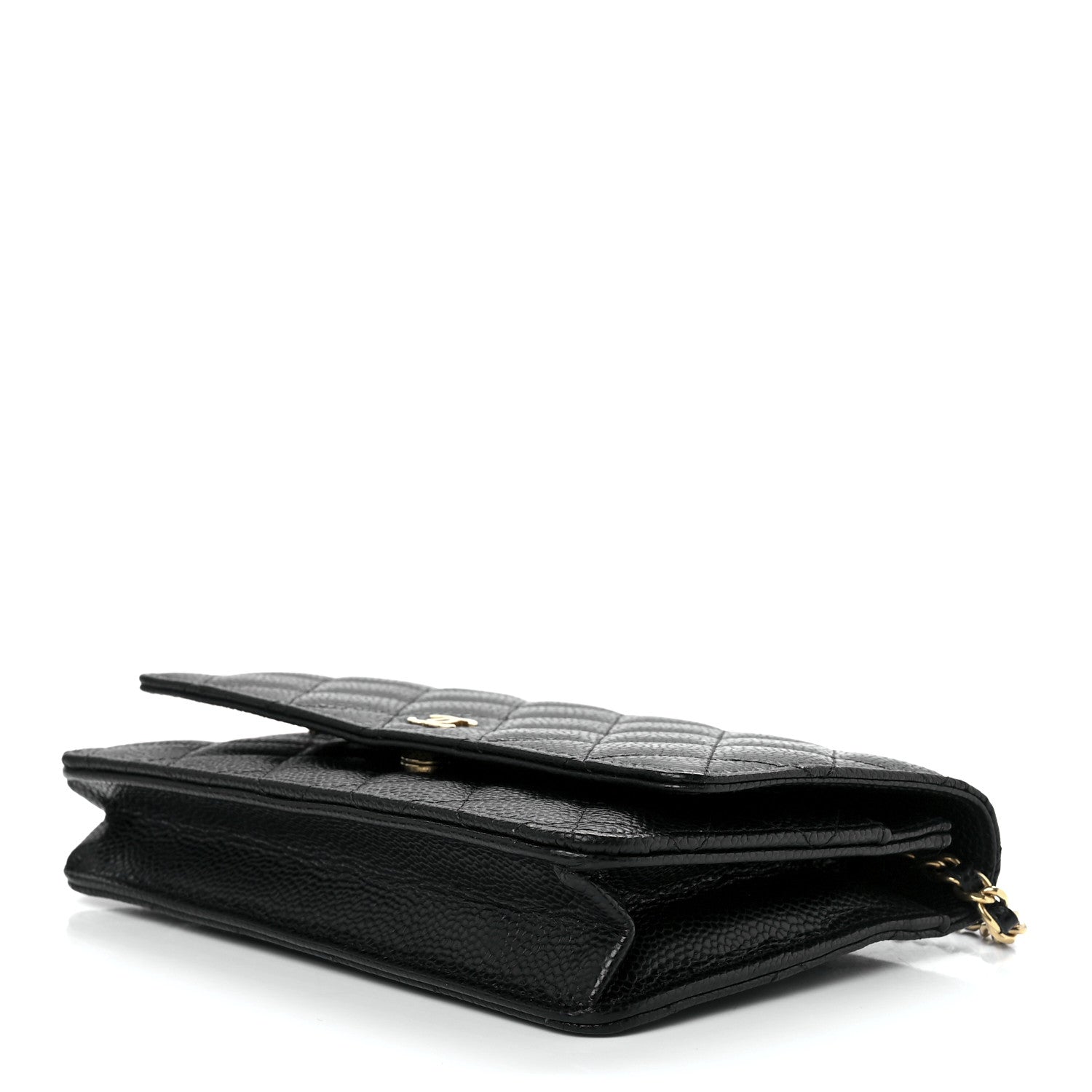 Chanel Caviar Quilted Wallet On Chain WOC Black 11 of 14