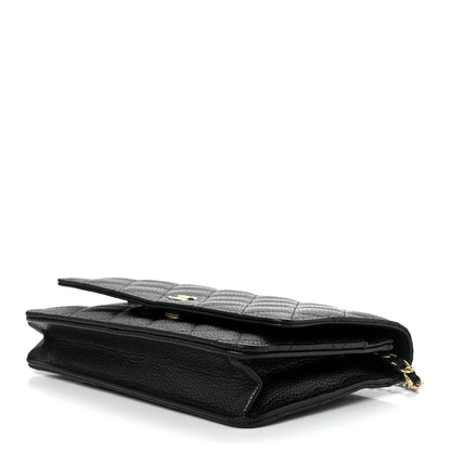 Chanel Caviar Quilted Wallet On Chain WOC Black 11 of 14