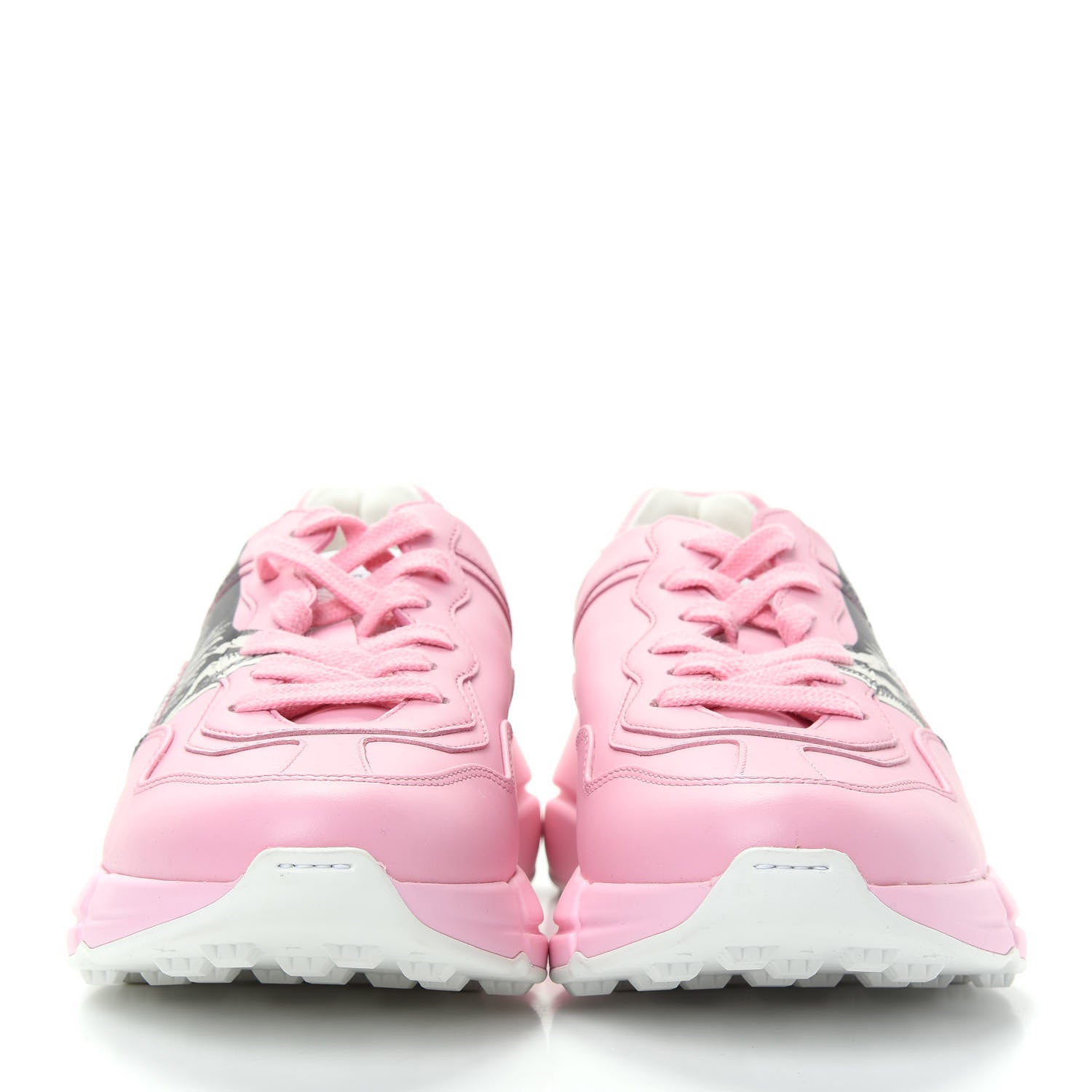 Gucci Calfskin Mystic Cat Rhyton Sneakers 37.5 Sugar Pink 2 of 9