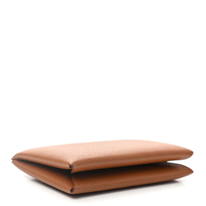 Hermes Epsom Calvi Card Case Gold 4 of 7