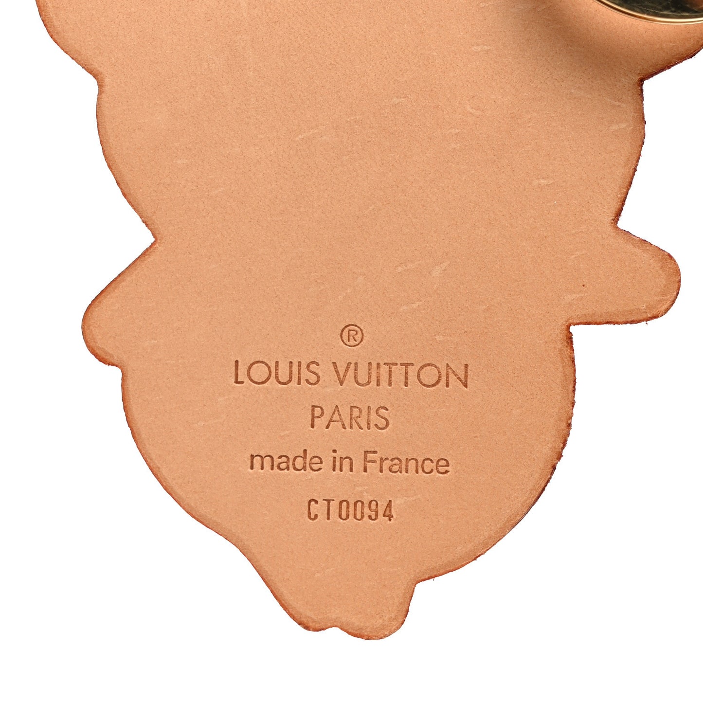 Vachetta Monogram Panda Key Ring Bag Charm