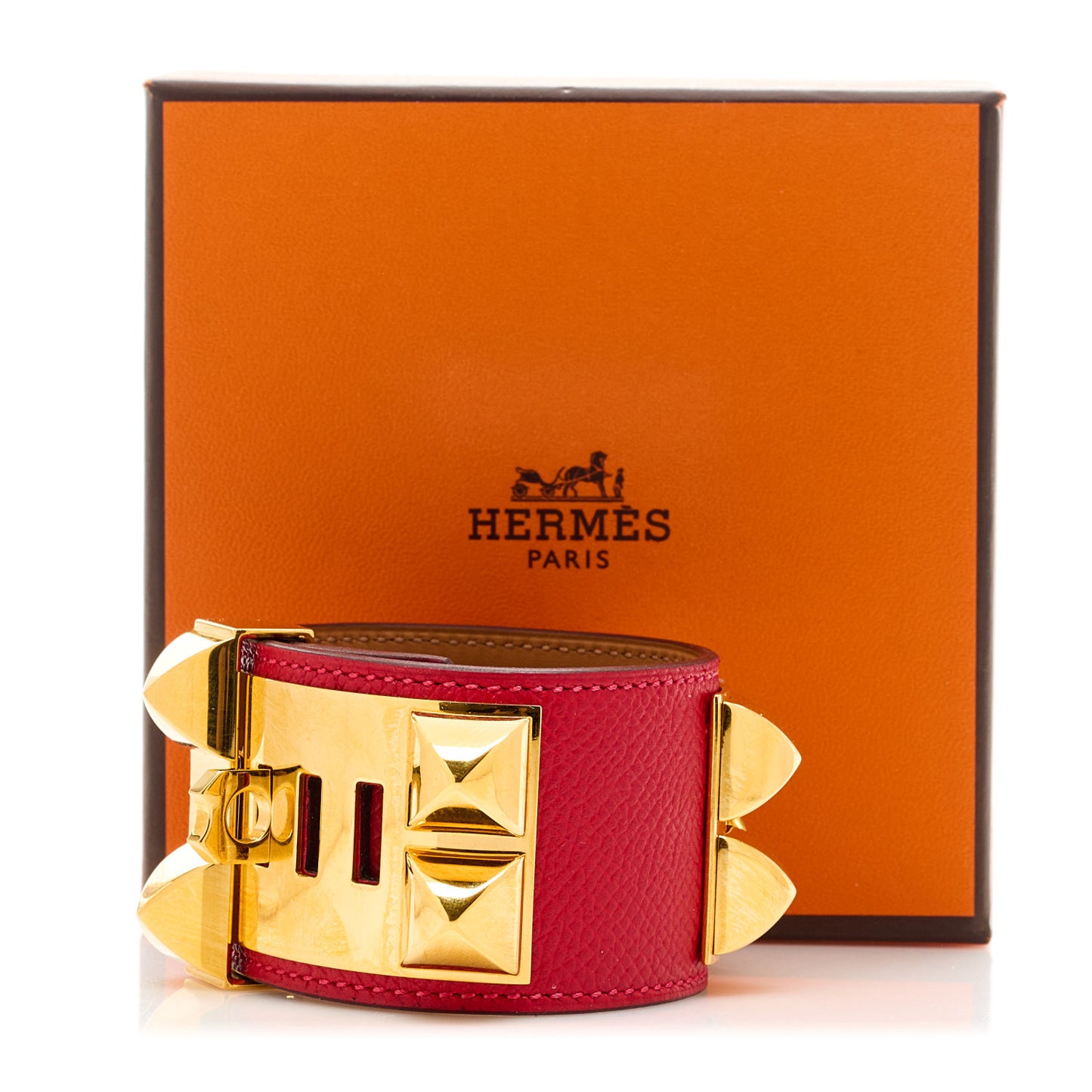 Epsom Collier de Chien CDC Bracelet S Rouge Casaque