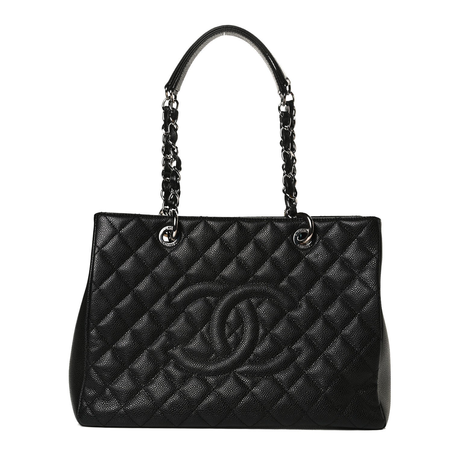 Chanel Caviar Quilted Grand Shopping Tote GST Black 1 of 14