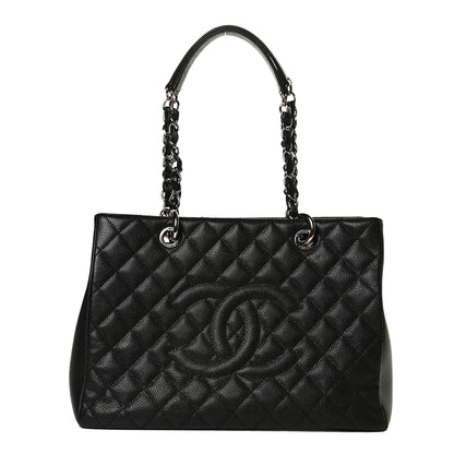Chanel Caviar Quilted Grand Shopping Tote GST Black 1 of 14