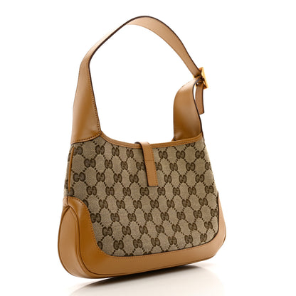 Gucci Monogram Web Small Jackie O Hobo Brown 3 of 10