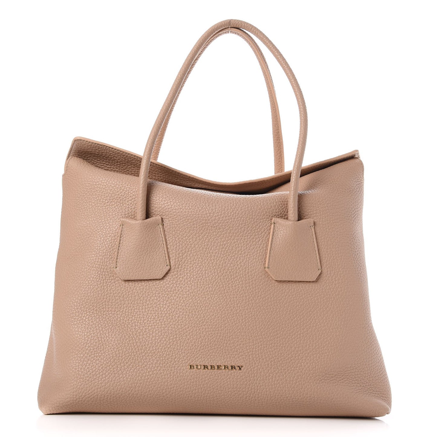 London Grainy Calfskin Medium Baynard Tote Light Nude