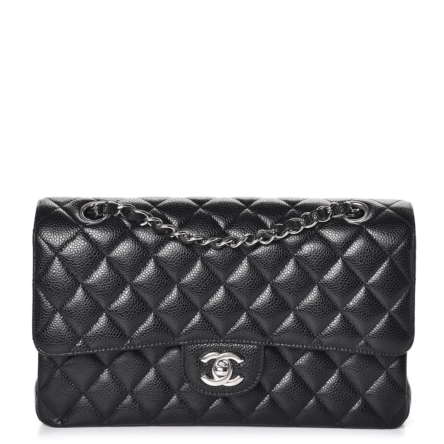 Chanel Caviar Quilted Medium Double Flap Black 1 of 10