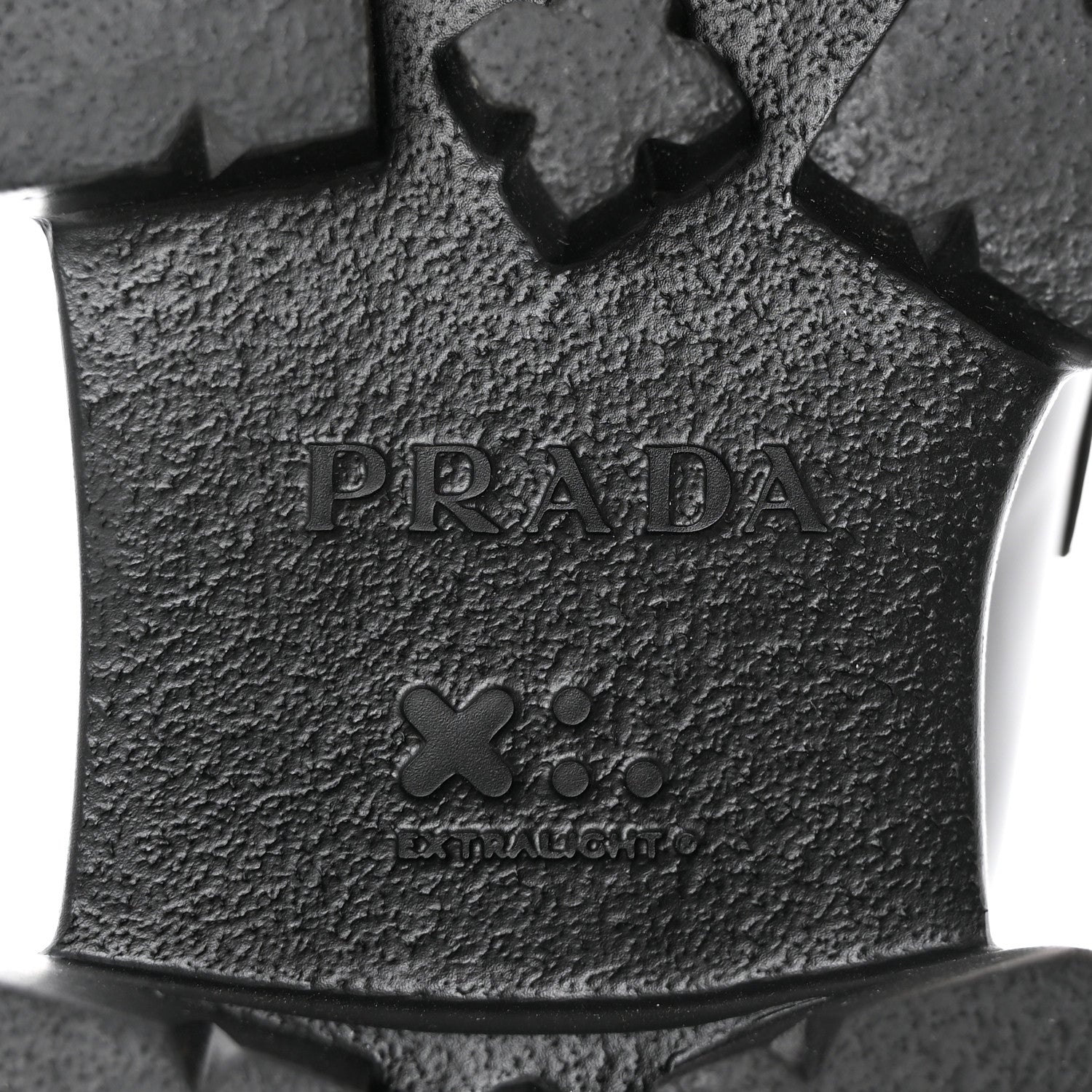 Prada Spazzolato Rois Metal Triangle Logo Mens Monolith 55mm Loafers 6 Black 9 of 15