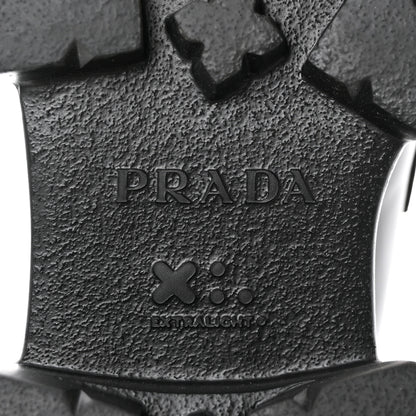 Prada Spazzolato Rois Metal Triangle Logo Mens Monolith 55mm Loafers 6 Black 9 of 15