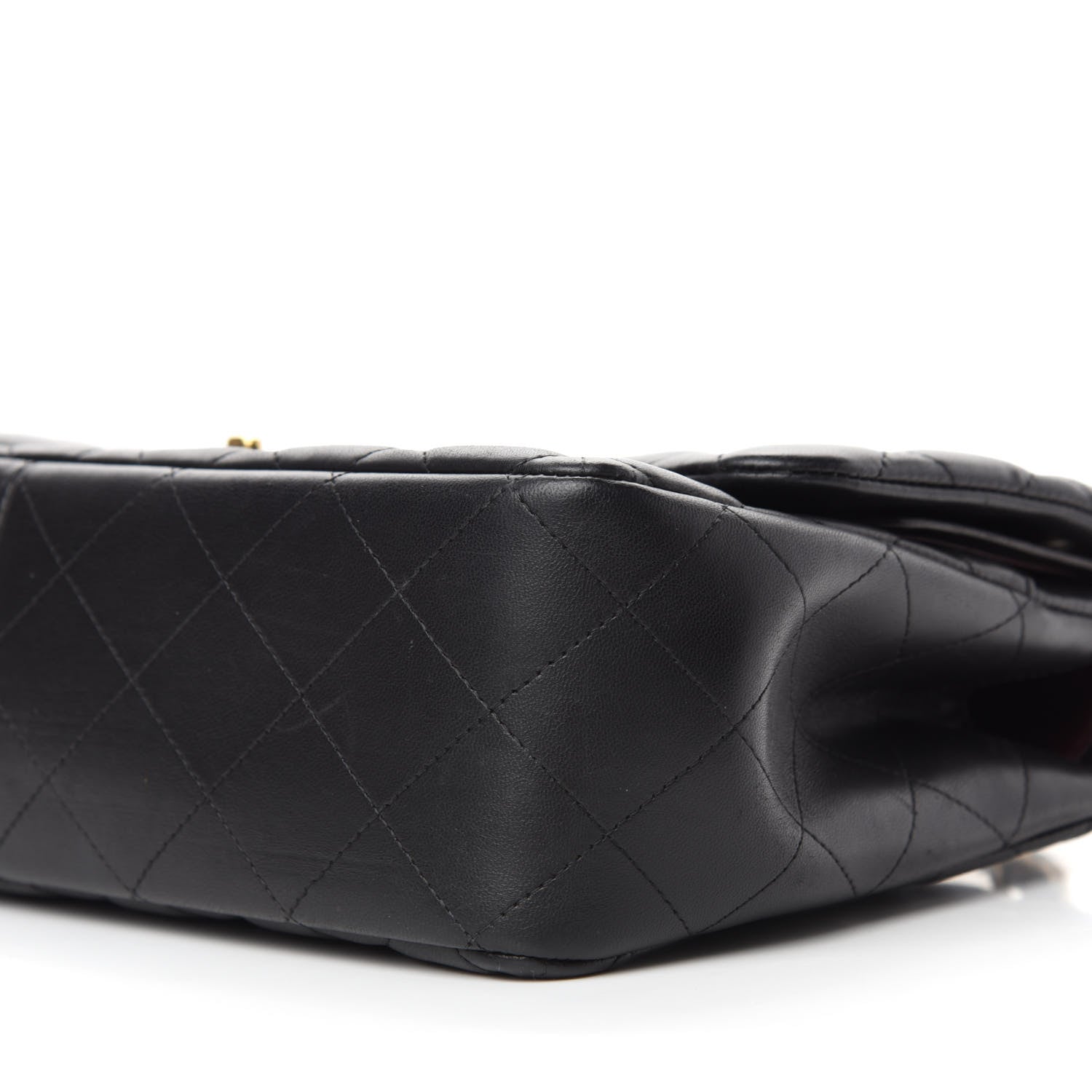 Chanel Lambskin Quilted Jumbo Double Flap Black 7 of 13