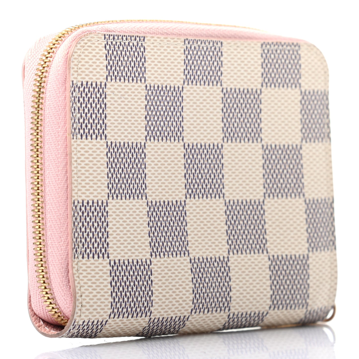 Damier Azur Zippy Coin Purse Rose Ballerine