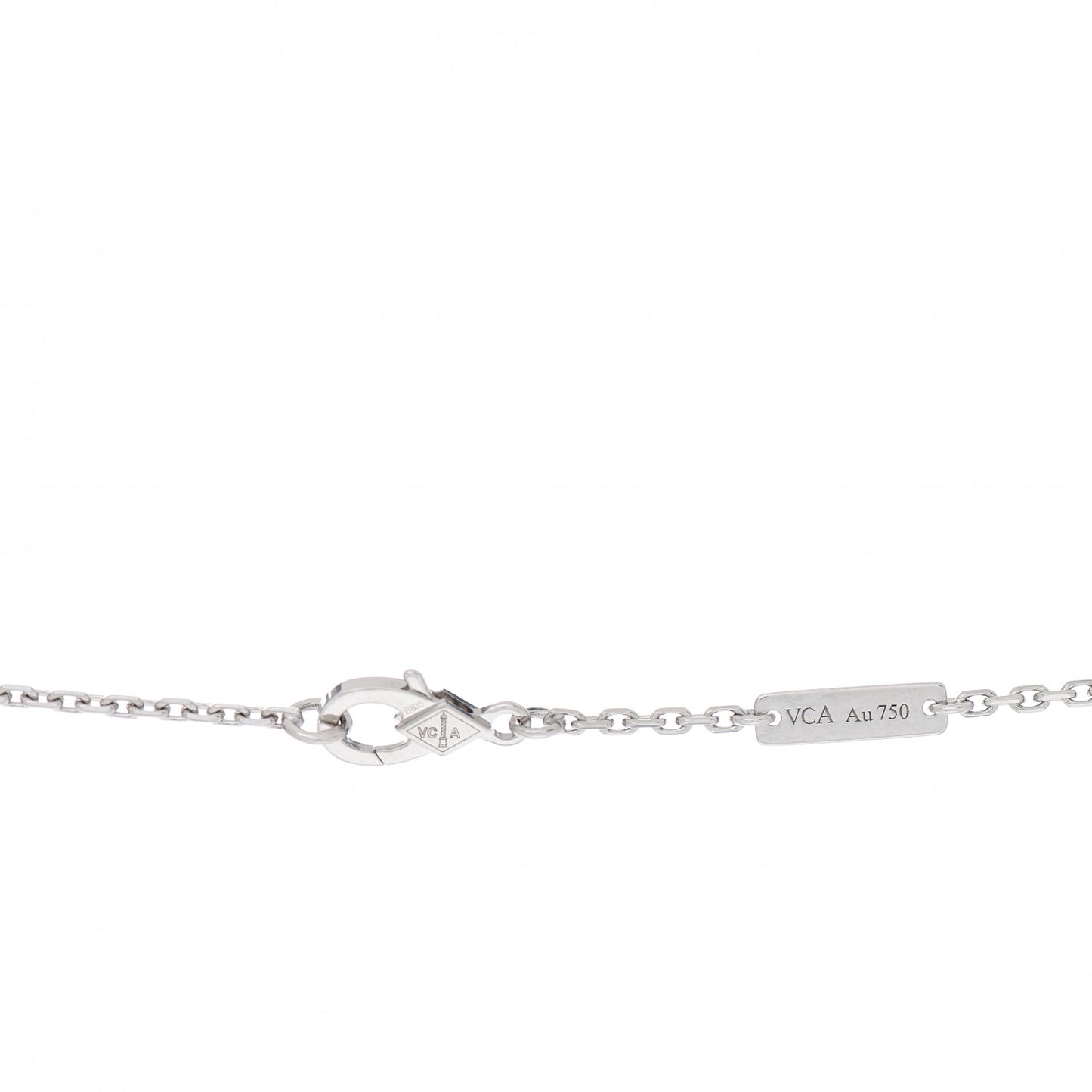 18K White Gold Diamond Flowerlace Pendant Necklace