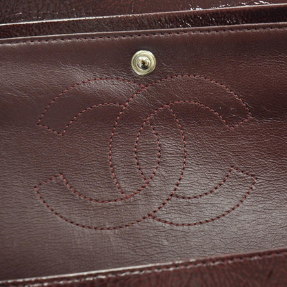 Chanel Patent Quilted Medium Double Flap Bordeaux 9 of 11