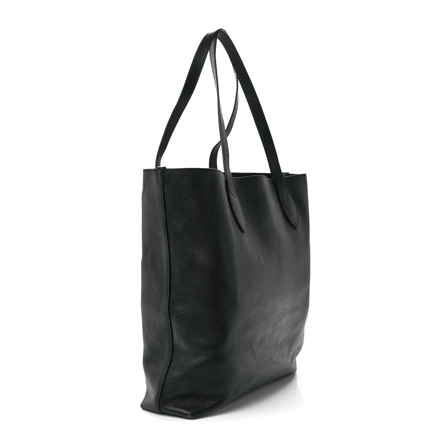 Grainy Calfskin Remington Tote Black