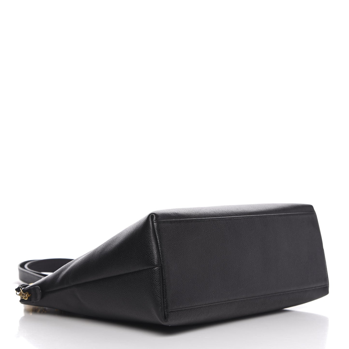 Caviar Large CC Shoulder Bag Black