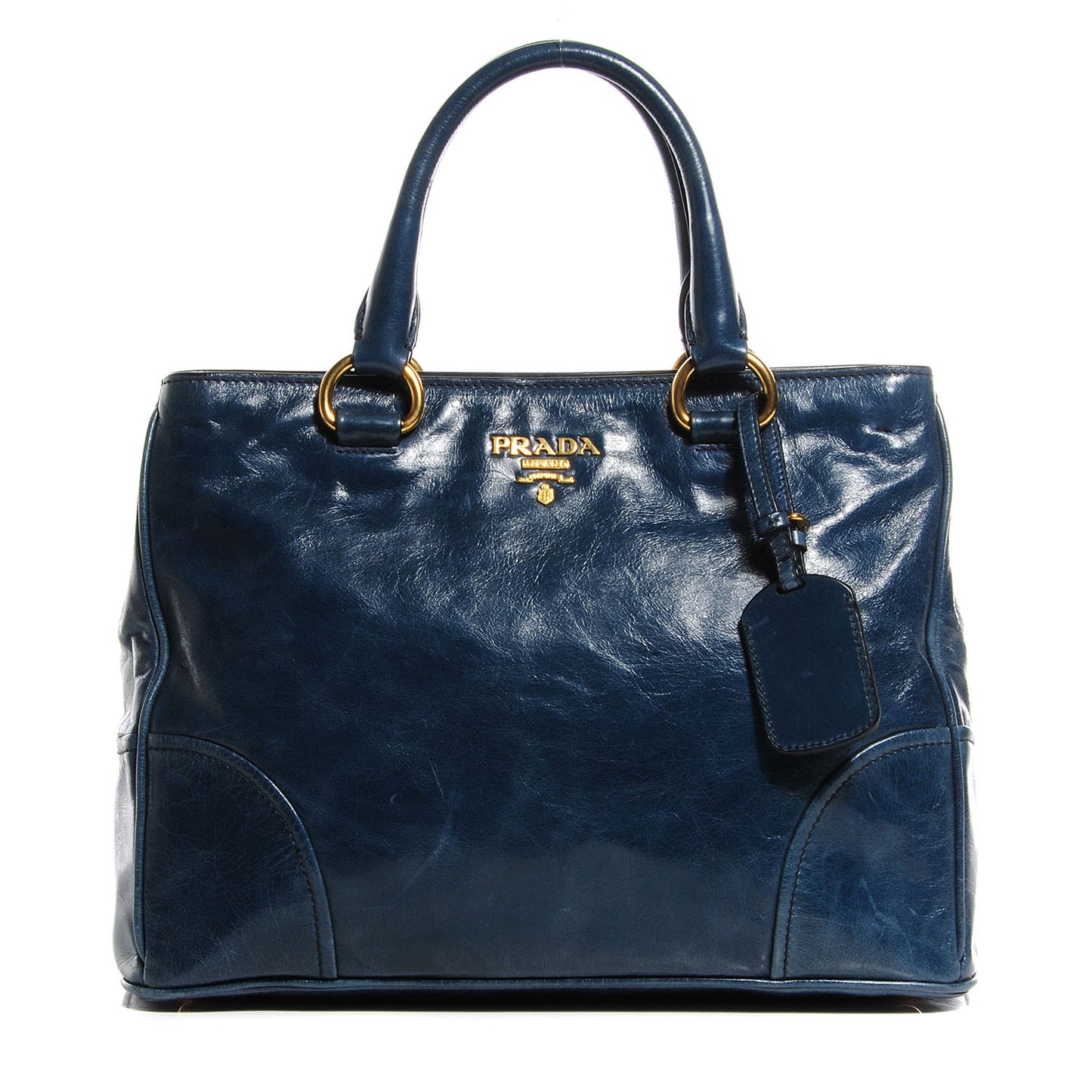 Vitello Shine Tote Denim
