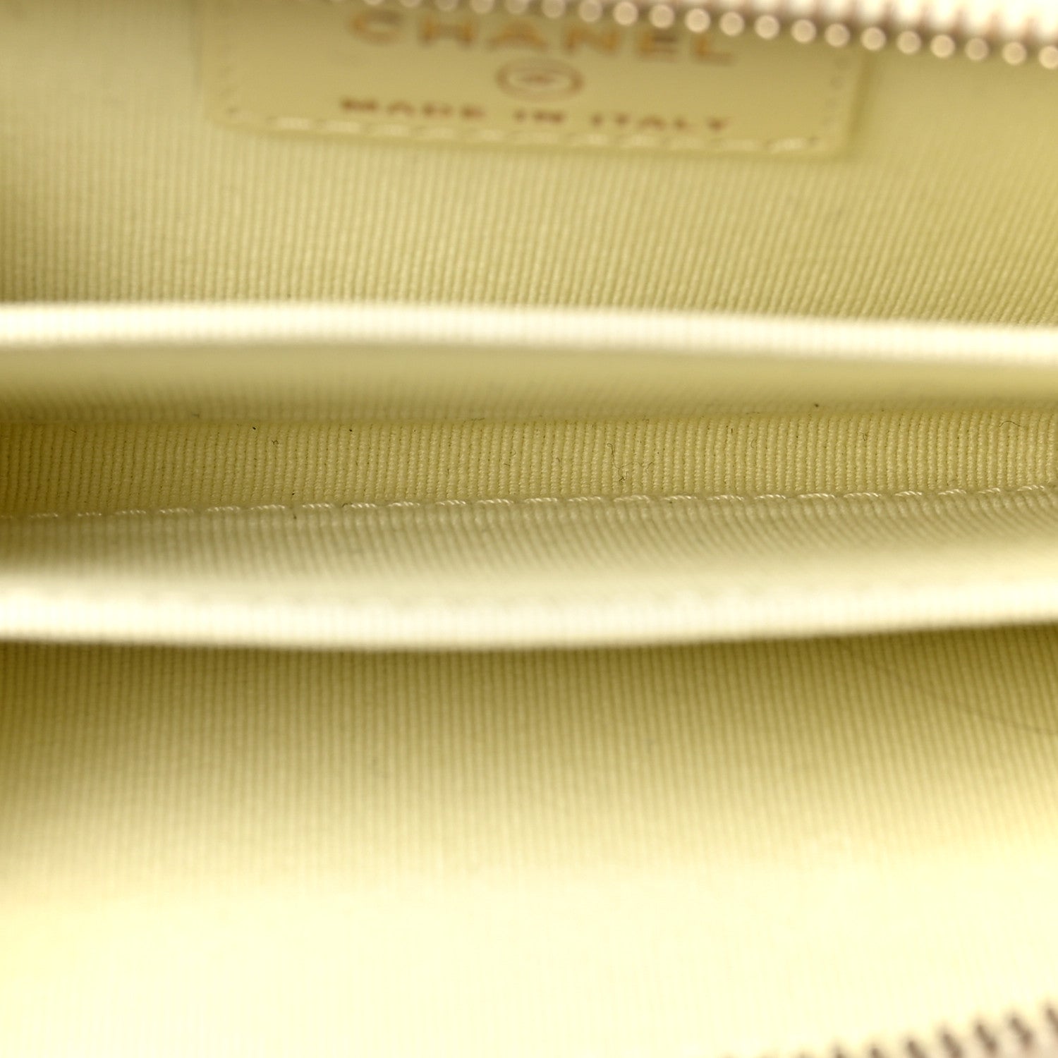 Chanel Caviar Quilted Zip Coin Purse Yellow 5 of 7